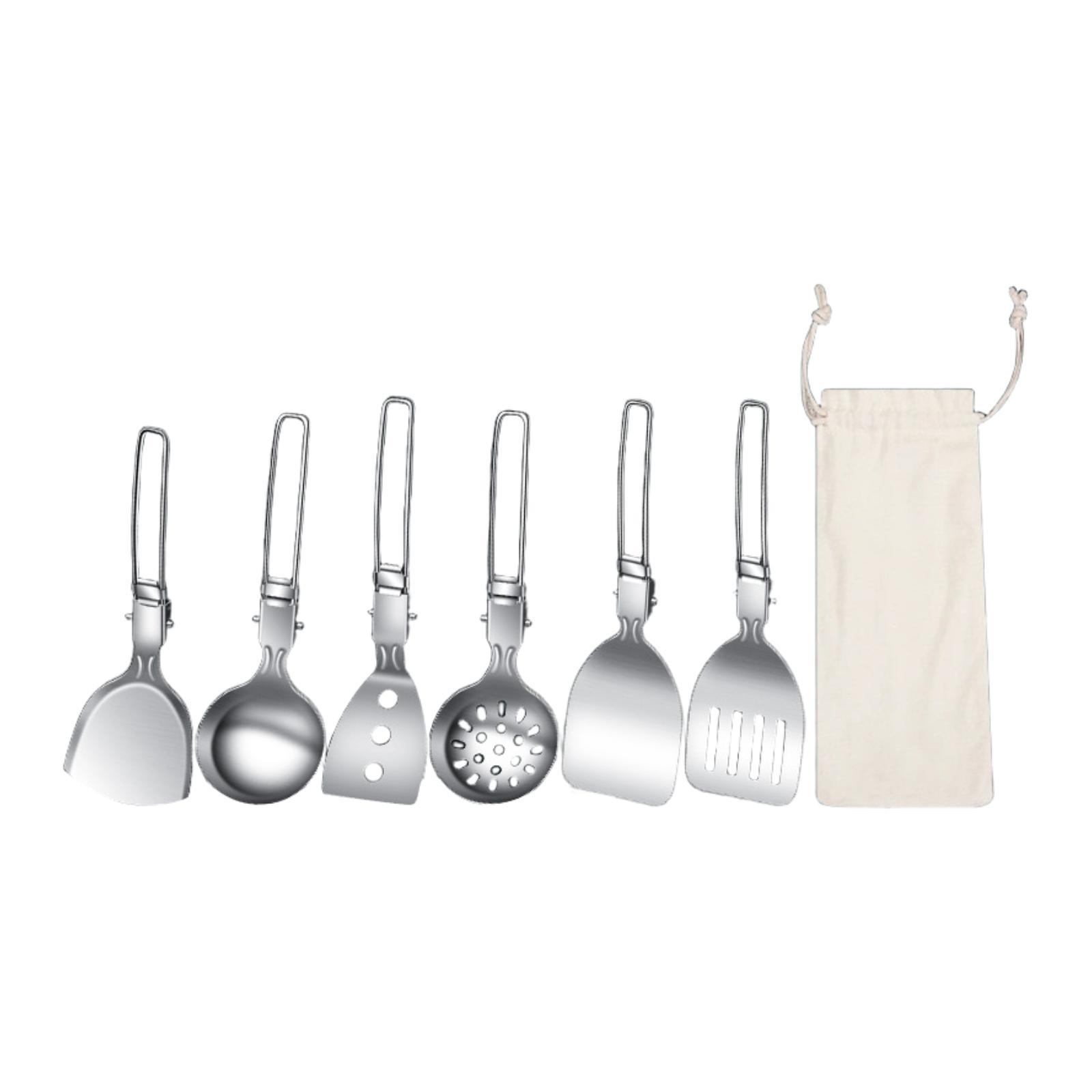 Camping Cooking Essentials Kit - 7Pcs 캠프 요리기구 세트 캠핑 필수품