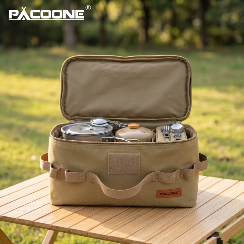 Camping Cooking Backpack - PACOONE 휴대용 캠핑 보관 가방 다기능