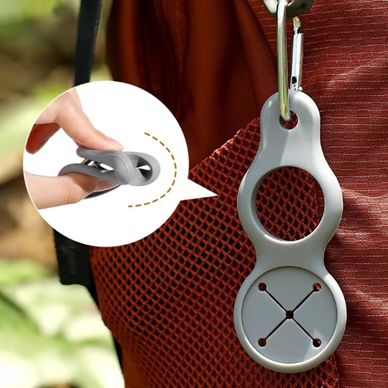 Camping Cooking Hanger - 실리콘 스포츠 주전자 버클 야외 Carabiner