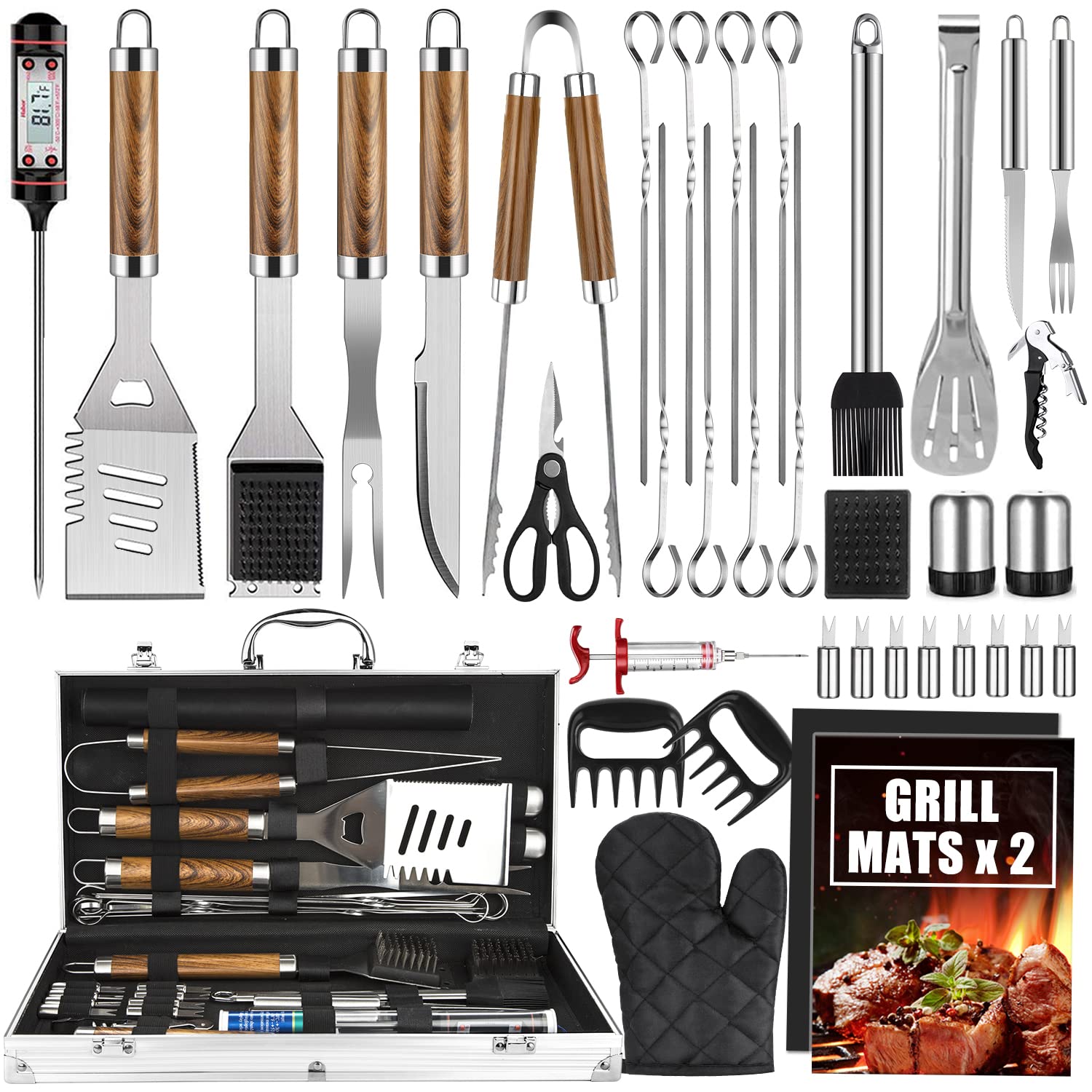 Camping Cooking Accessories Set - 38PCS 바베큐 그릴 액세서리 세트 스테인레스
