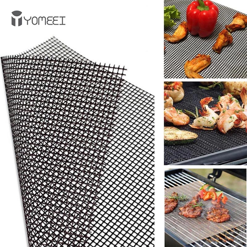 Camping Cooking Device - YOMEEI 1Pcs 바베큐 그릴 매트 그리드