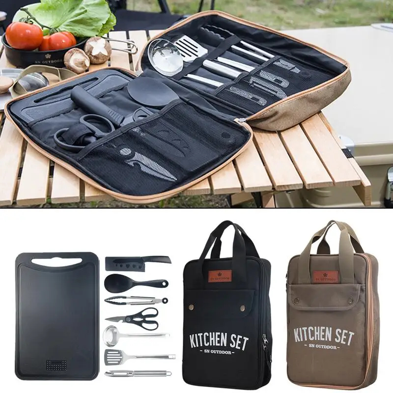 Camping Cooking Accessories Set - 8종 캠핑 주방용품 세트 휴대용 야외