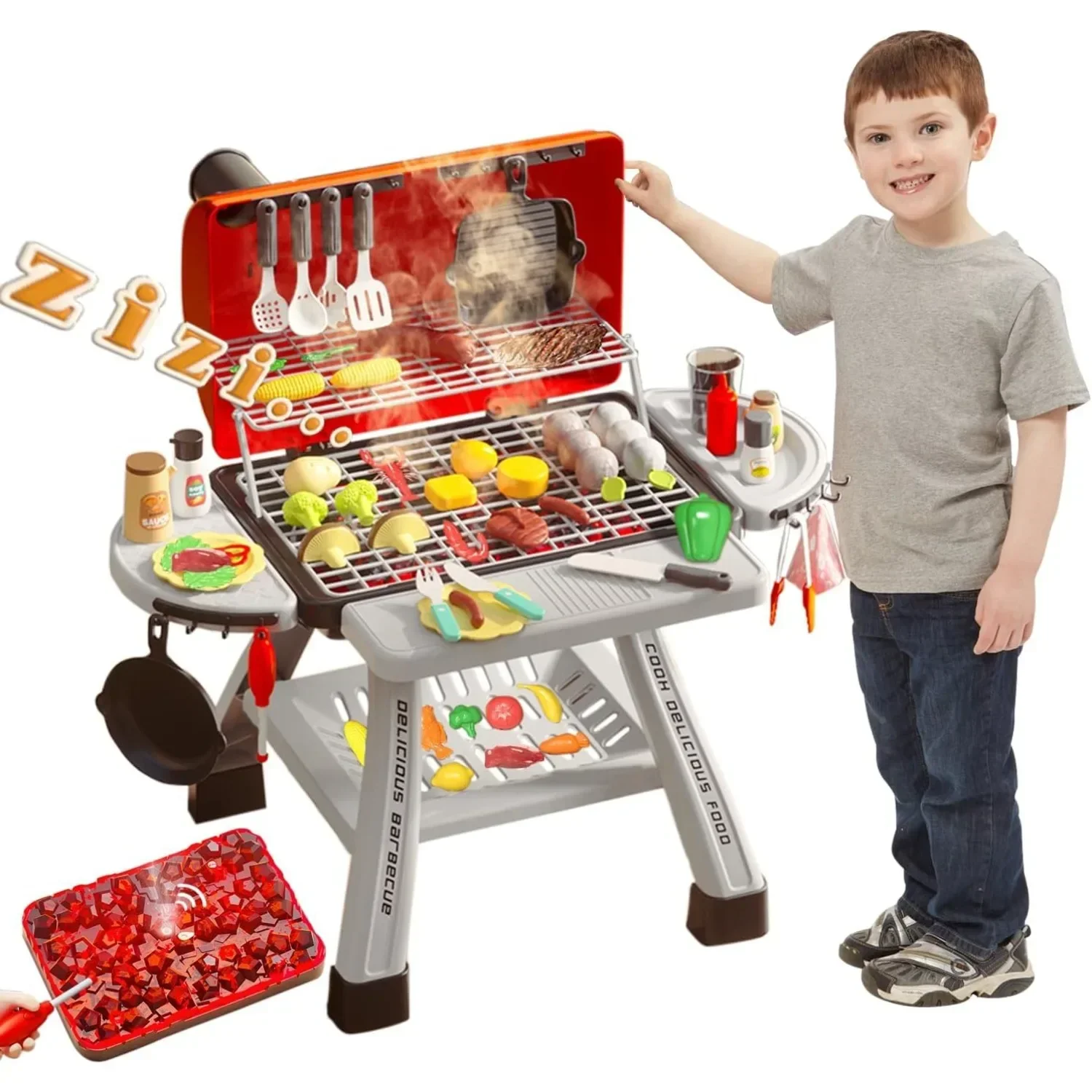 Camping Cooking Gifts - 바베큐 그릴 장난감 세트 어린이 바베큐