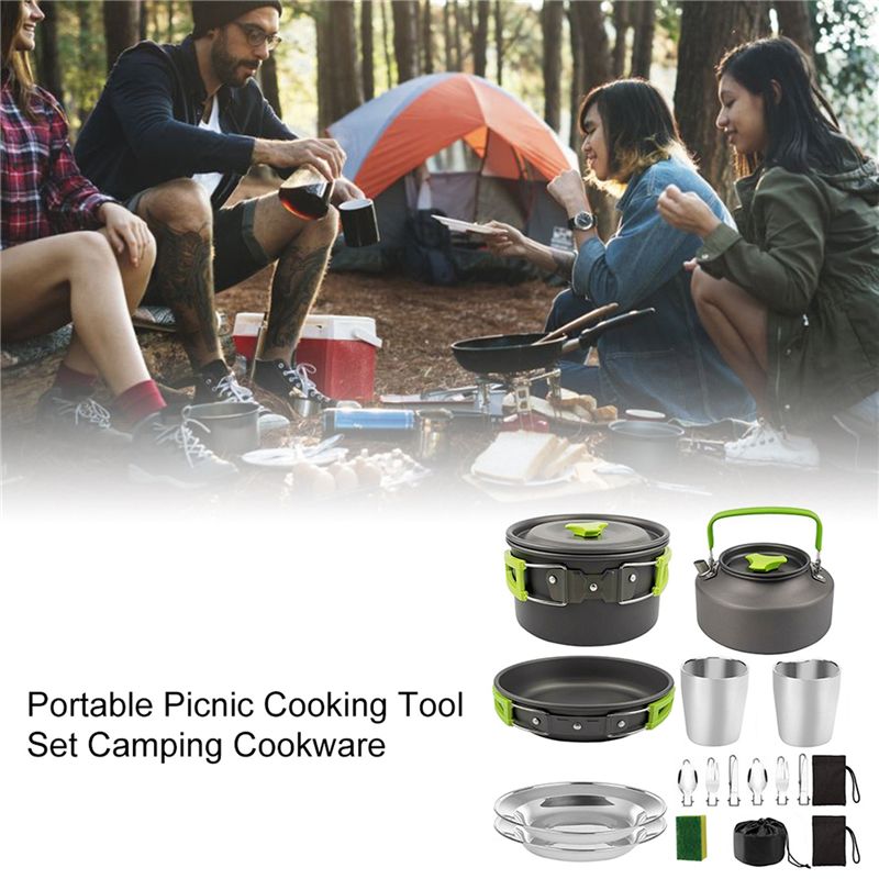 【구매자】캠핑 조리기구 휴대용 냄비 팬 컵 티포트 세트 - Camping Cooking Accessories Set 리뷰 및 가격