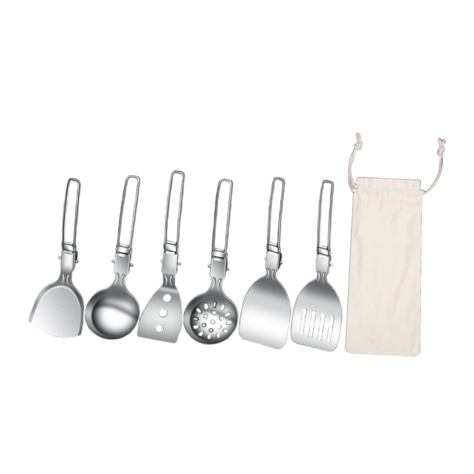 7Pcs 캠프 요리기구 세트 캠핑 필수품 하이킹 배낭  - Camping Cooking Essentials Kit 리뷰 및 가격