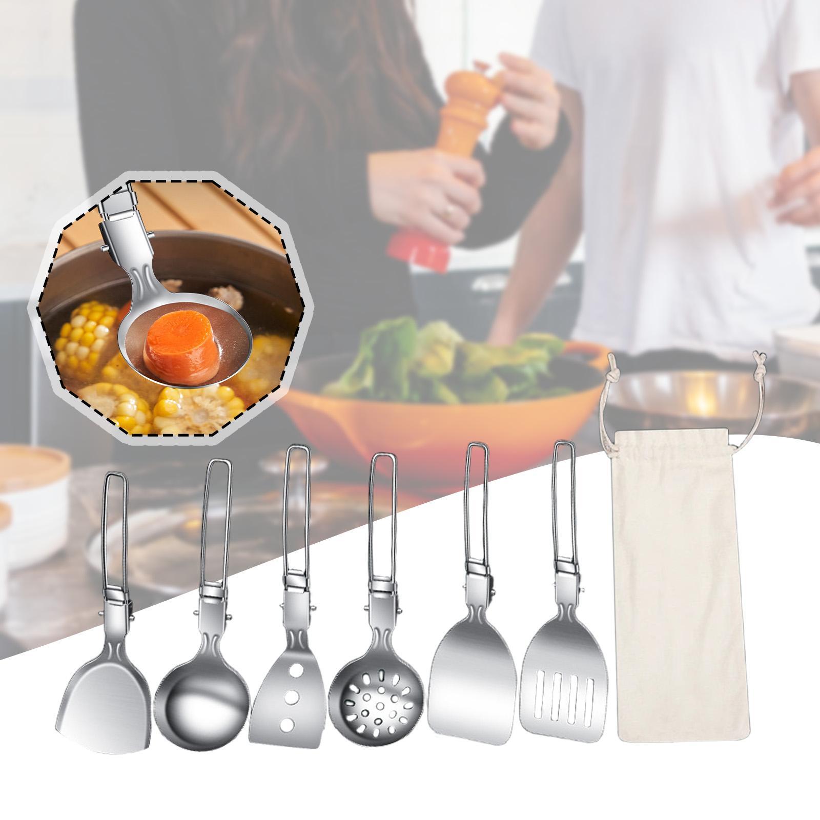 7Pcs 캠프 요리기구 세트 캠핑 필수품 하이킹 배낭  - Camping Cooking Essentials Kit 리뷰 및 가격