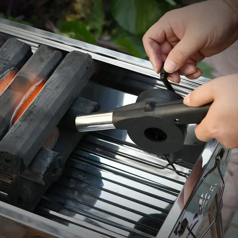 야외 요리 바베큐 송풍기 휴대용 핸드 크랭크 팬 공기  - Camping Cooking Accessories Set 리뷰 및 가격