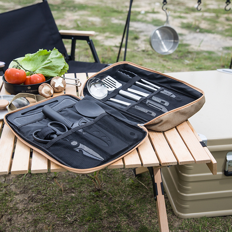 8pcs 캠핑 주방 조리기구 세트 휴대용 가방 야외 여 - Camping Cooking Rack 리뷰 및 가격