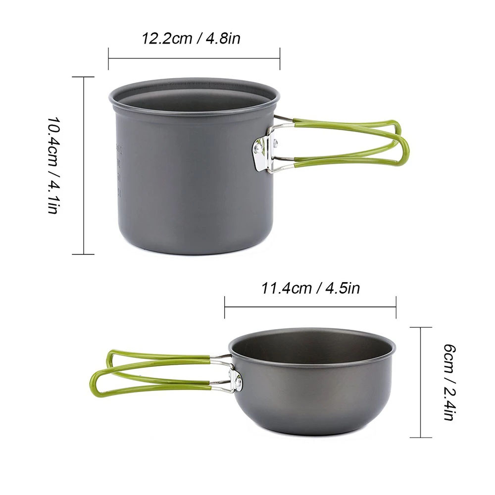 캠핑 조리기구 엉망 키트 초경량 캠핑 냄비 세트 하이킹 - Camping Cooking Accessories Set 리뷰 및 가격