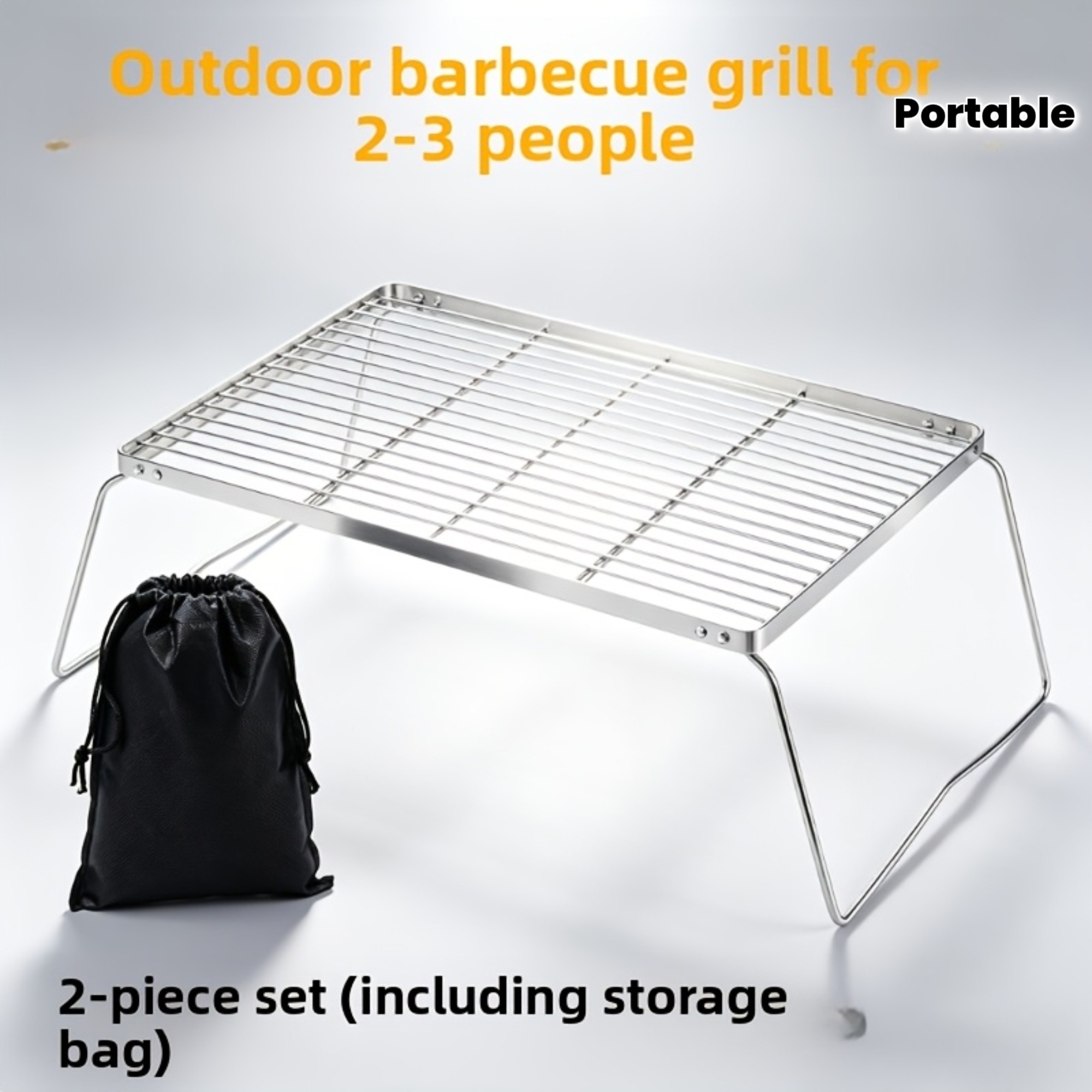 휴대용 접이식 스테인리스 캠프파이어 스탠드 – 하이킹, - Camping Cooking Device 리뷰 및 가격