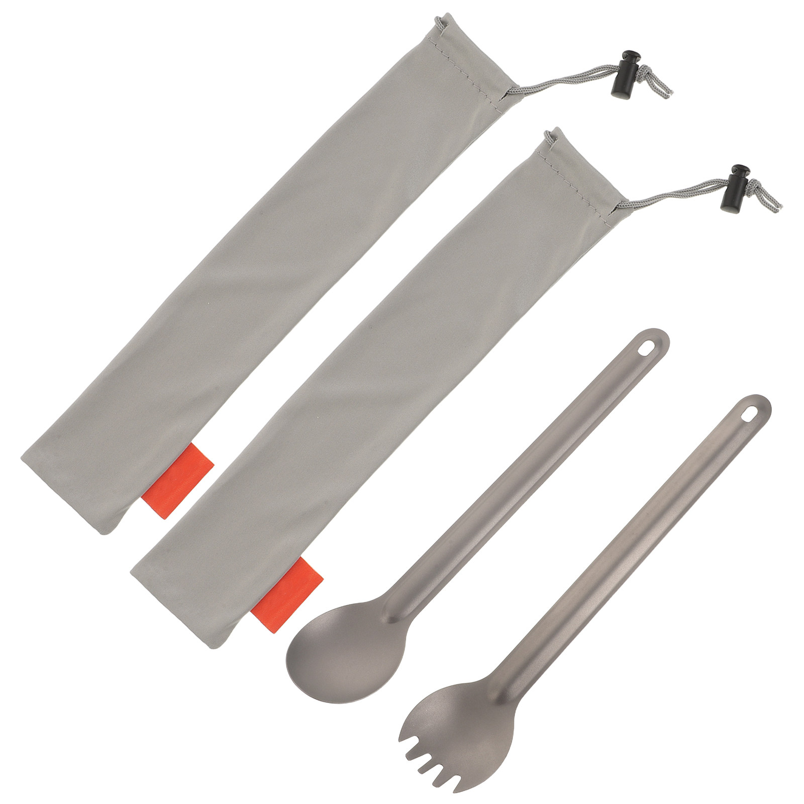 1 세트 티타늄 캠핑 식기 세트 경량 롱 핸들 스포크  - Camping Cooking And Eating Set 리뷰 및 가격