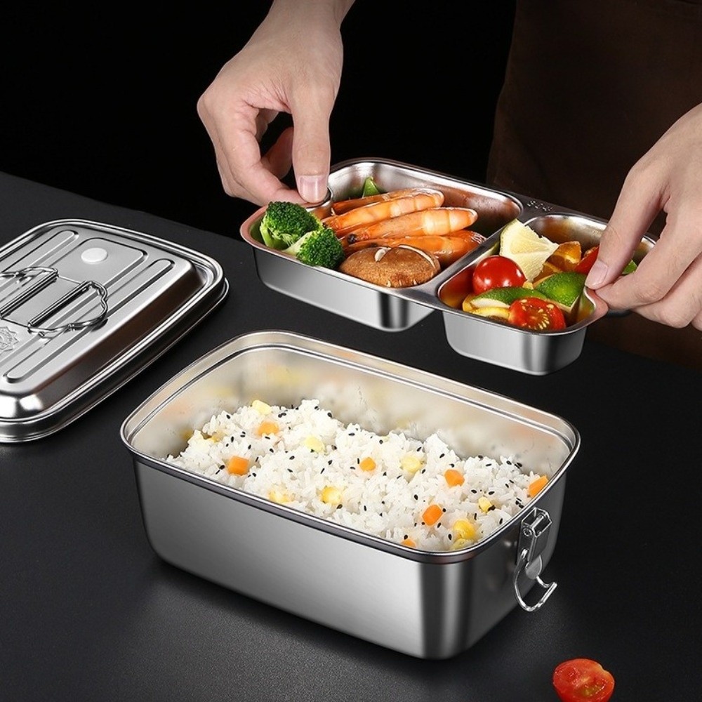 이중층 스테인리스 도시락 분리형 누수 방지 전자레인지용 - Camping Cooking Device 리뷰 및 가격