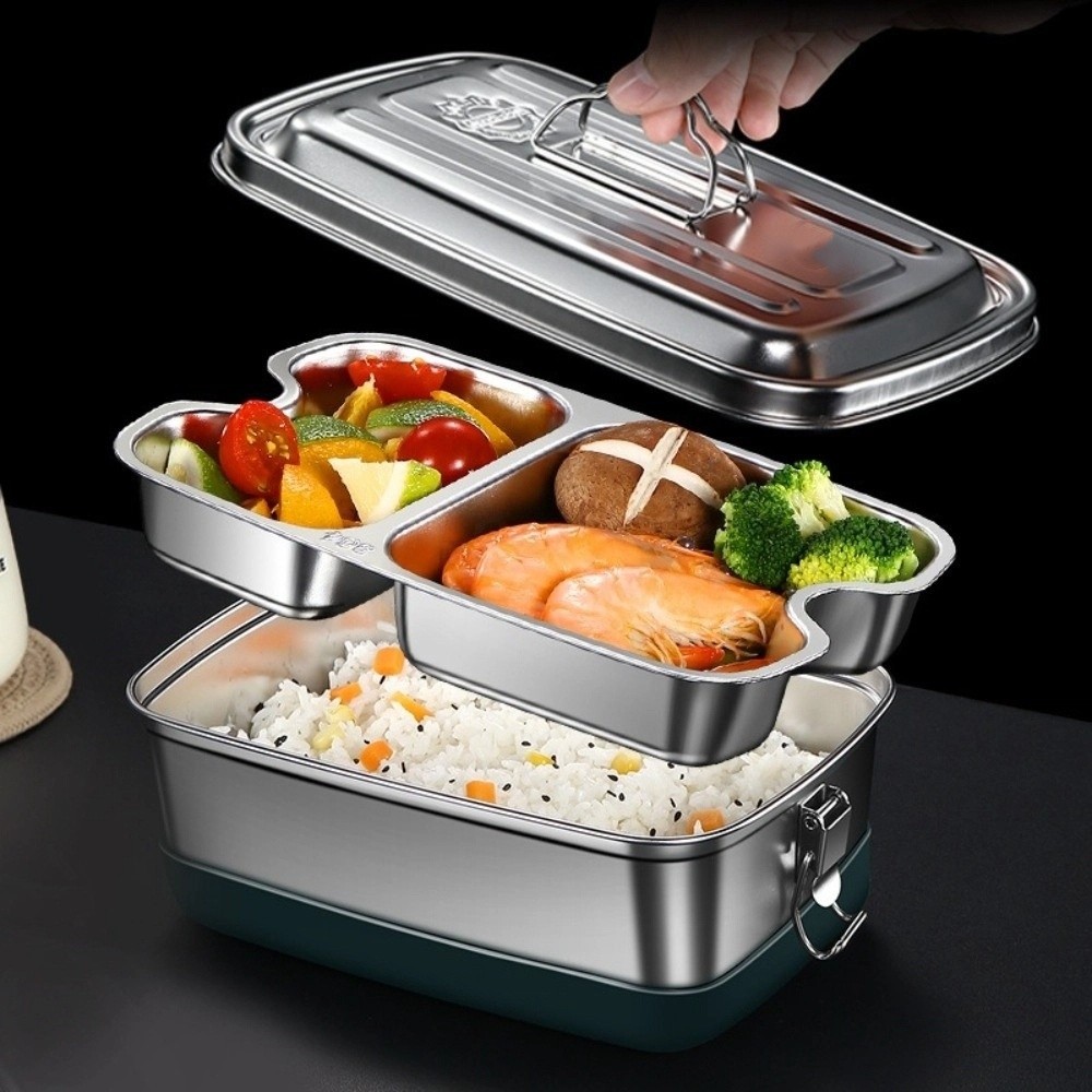 이중층 스테인리스 도시락 분리형 누수 방지 전자레인지용 - Camping Cooking Device 리뷰 및 가격