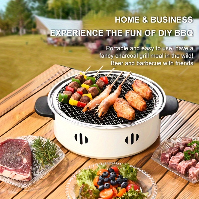 1pcs 휴대용 바베큐 스토브 야외 캠핑 및 뒷마당 바 - Camping Cooking Mesh 리뷰 및 가격