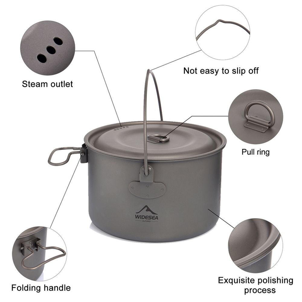 Widesea 캠핑 식기 티타늄 조리기구 세트, 관광  - Camping Cooking Accessories Set 리뷰 및 가격