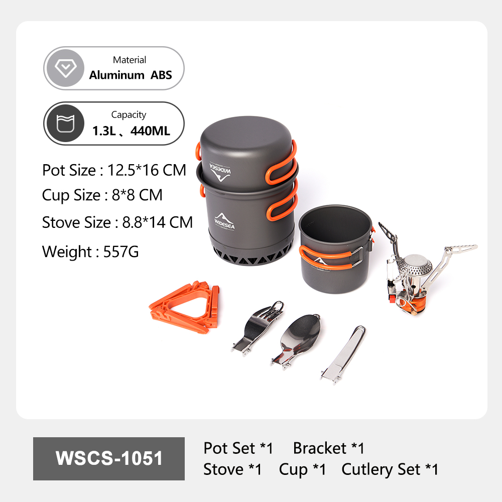Widesea 휴대용 캠핑 조리기구 세트 알루미늄 1. - Camping Cooking And Eating Set 리뷰 및 가격