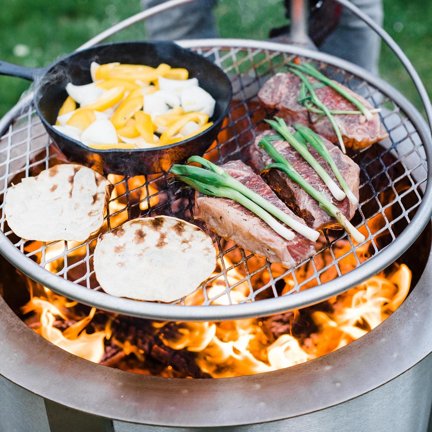 24인치 스테인리스 스틸 캠프파이어 그릴, 내구성 있는 - Camping Cooking Rack 리뷰 및 가격