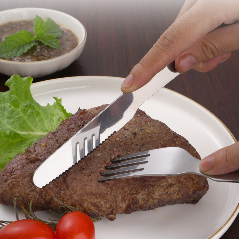 4 개/대 휴대용 스테인레스 스틸 조합 칼 식기 접이식 - Camping Cooking And Eating Set 리뷰 및 가격