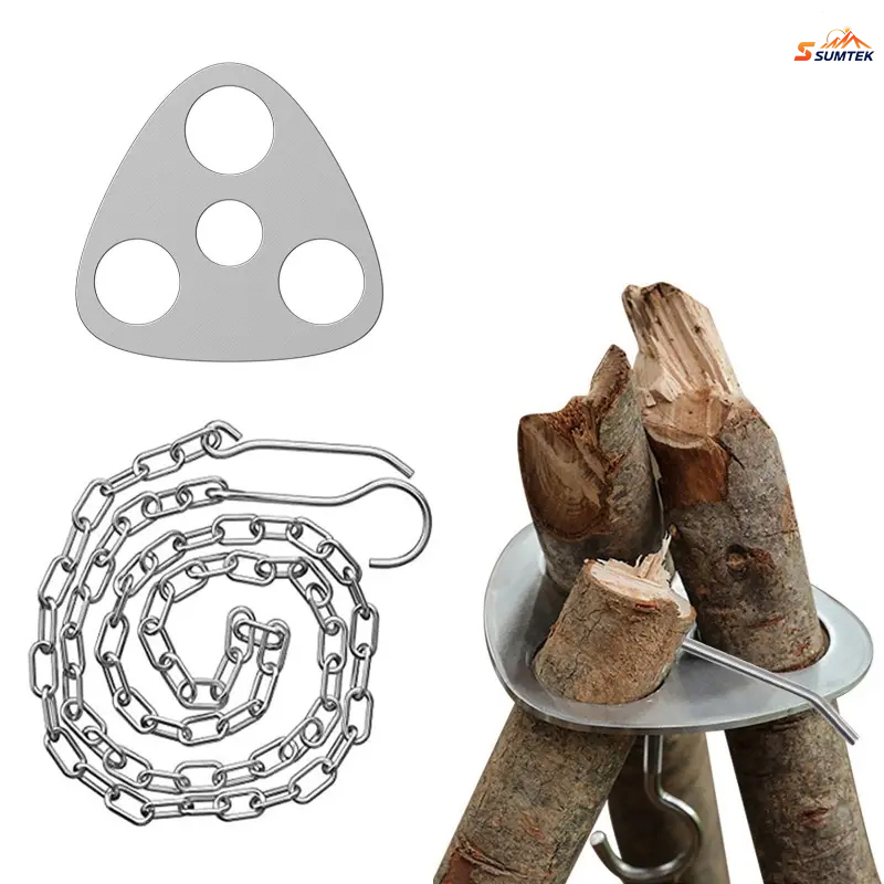 스테인레스 스틸 휴대용 캠핑 삼각대 걸이 조절 체인,  - Camping Cooking Hanger 리뷰 및 가격