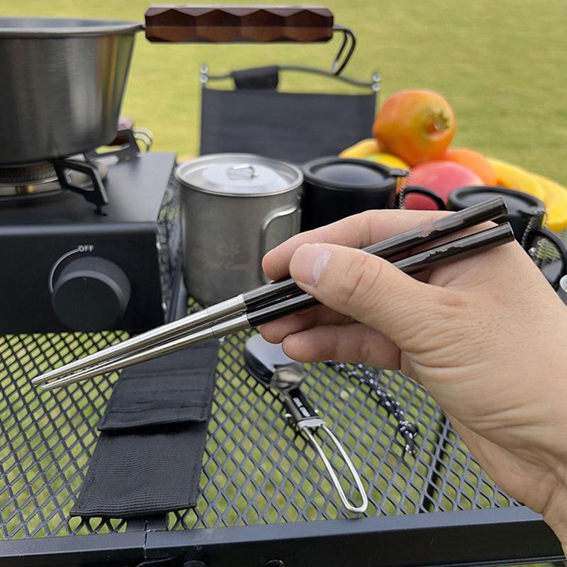 접이식 숟가락 젓가락 여행 캠핑 식사 세트 및 조리기구 - Camping Cooking And Eating Set 리뷰 및 가격