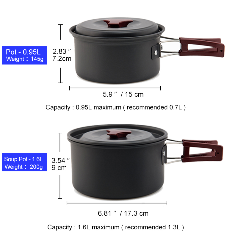 Widesea 캠핑 조리기구 세트 야외 냄비 식기 키트 - Camping Cooking And Eating Set 리뷰 및 가격