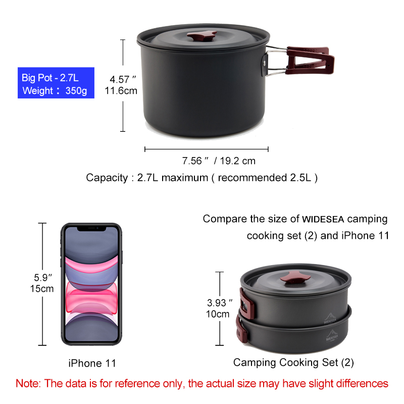 Widesea 캠핑 조리기구 세트 야외 냄비 식기 키트 - Camping Cooking And Eating Set 리뷰 및 가격