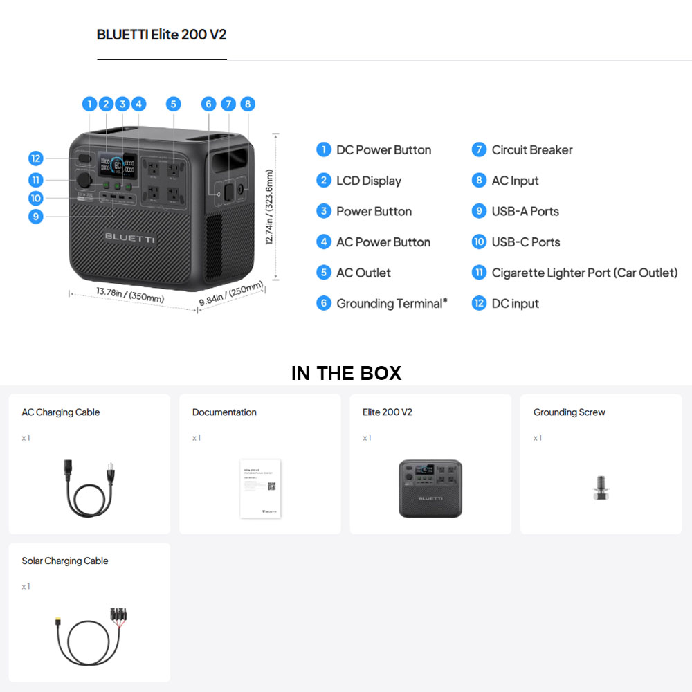 【리뉴얼】BLUETTI Elite 200 V2 휴대용  - Camping Cooking Device 리뷰 및 가격