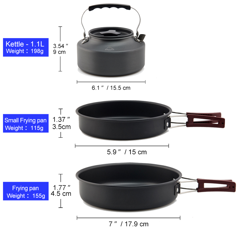 Widesea 캠핑 조리기구 세트 야외 냄비 식기 키트 - Camping Cooking And Eating Set 리뷰 및 가격