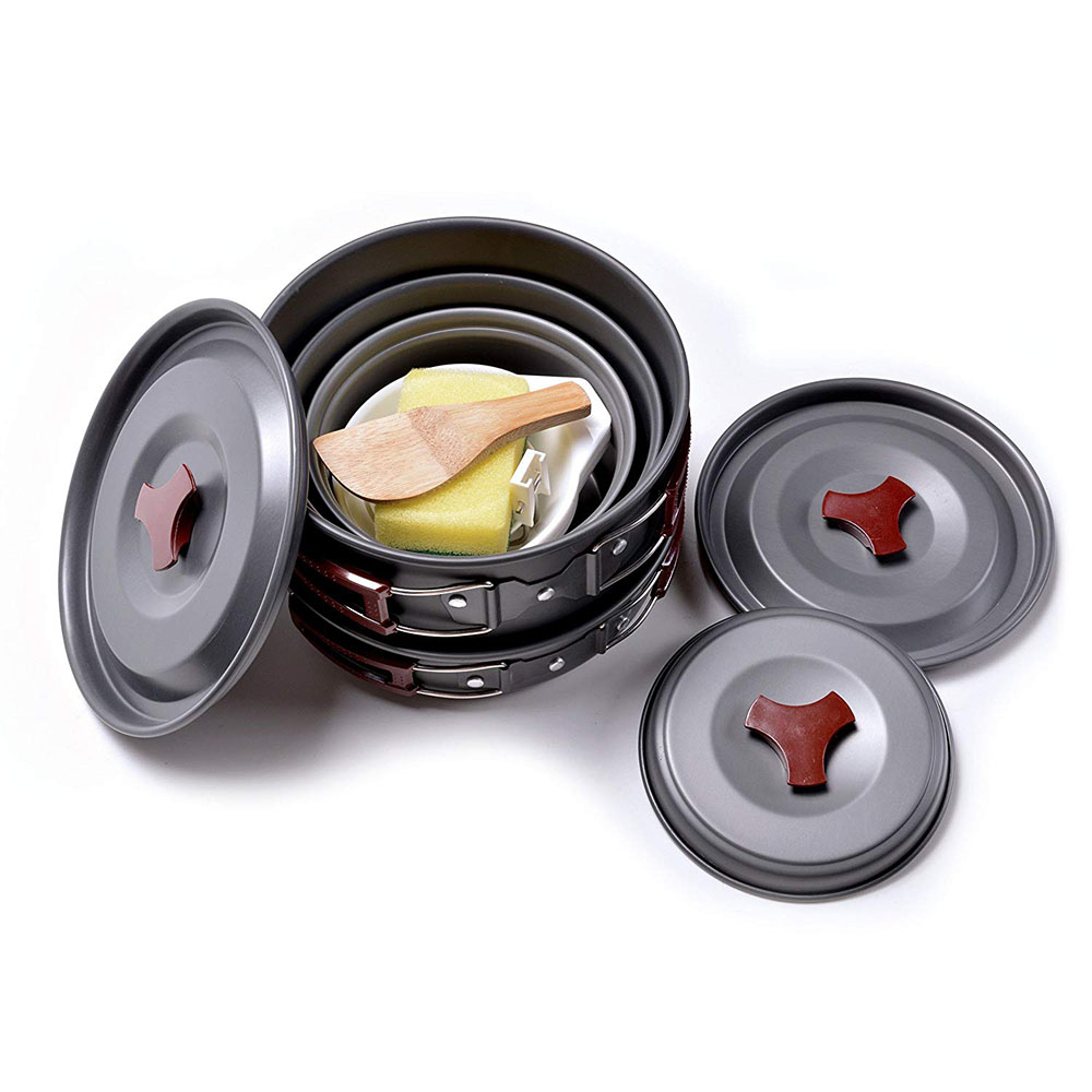 야외 캠핑 조리기구 키트, 논스틱 캠핑 팬, 경량 요리 - Camping Cooking Accessories Set 리뷰 및 가격