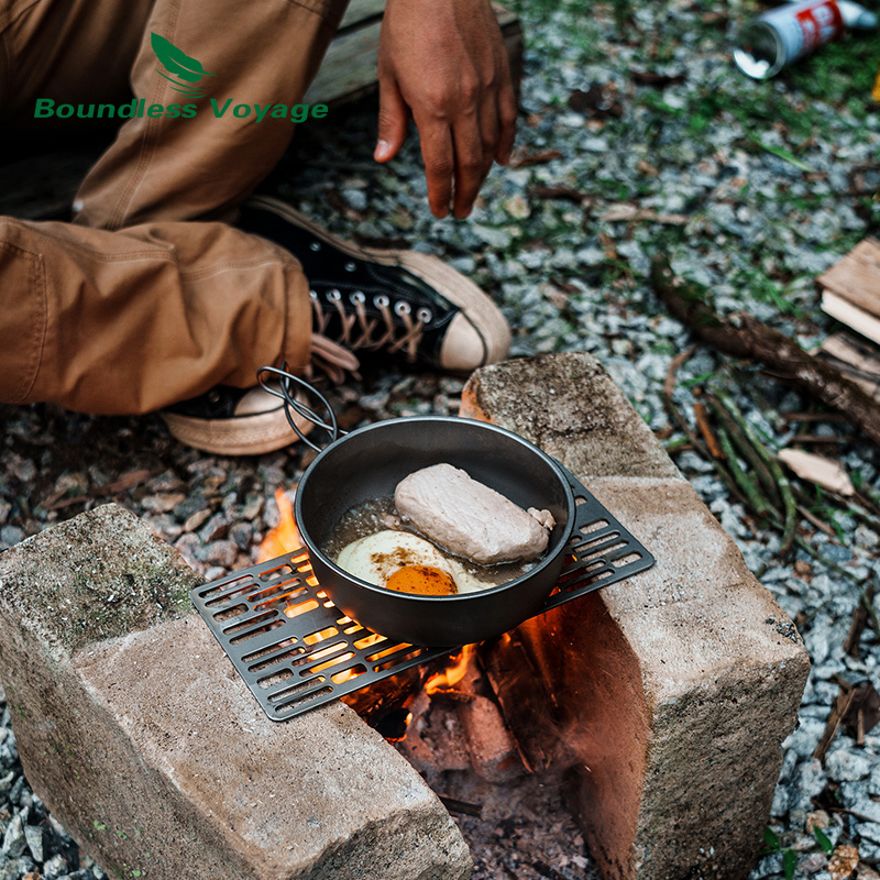 무한 항해 야외 캠핑 티타늄 숯불 바베큐 그릴 플레이트 - Camping Cooking Device 리뷰 및 가격