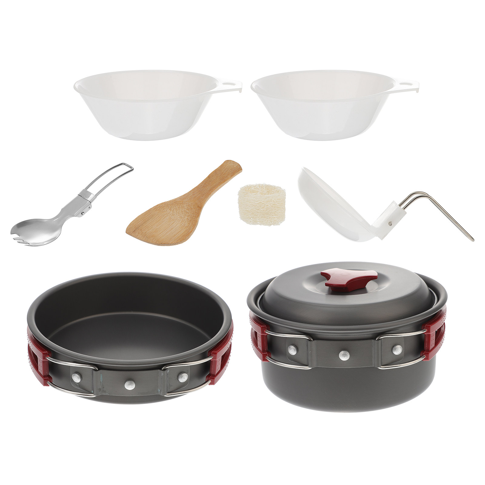 1 세트 알루미늄 야외 조리기구 세트 1-2 명 접이식 - Camping Cooking Essentials Kit 리뷰 및 가격