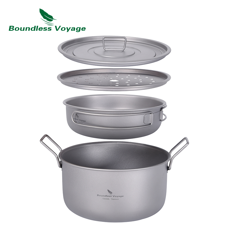무한 항해 캠핑 요리 냄비 다기능 티타늄 기선 수프 냄 - Camping Cooking Accessories Set 리뷰 및 가격